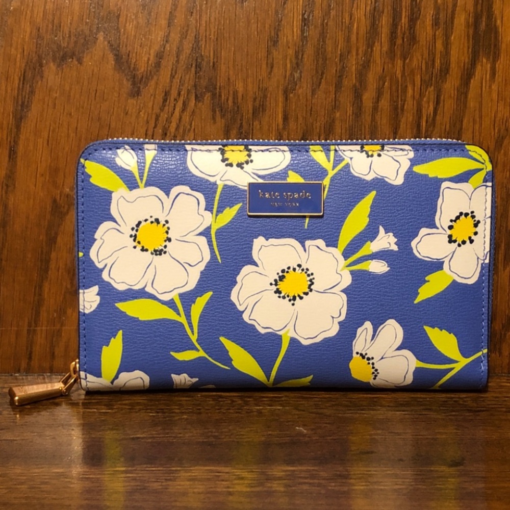 NWT-Kate Spade-Katy Sunshine☀️Floral🌼Print Wallet-$188: